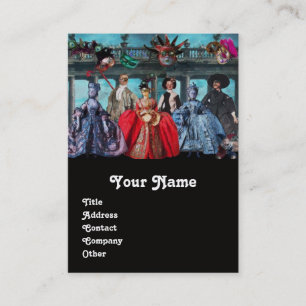 ANTIQUE ITALIENISCHE PUPPETS MASQUERADE MASKEN,KOS VISITENKARTE