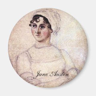 Antique Jane Austen Portrait Magnet