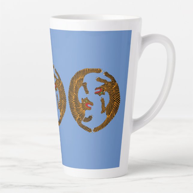 Antique japanische Folk Art Tigers Milchtasse (Rechts)
