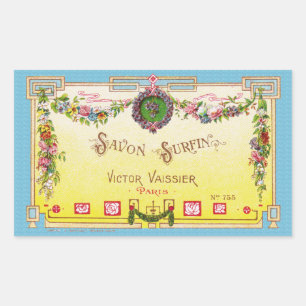 Antique Jaune Étiquette de parfum français