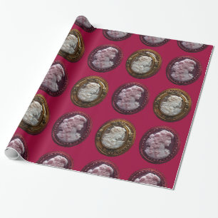 ANTIQUE KAMEOLADIEN, GRAPHEN UND EIGENTUM GESCHENKPAPIER