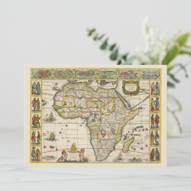 Antique Karte Afrikas von Hondius und Jansson (Stehend Vorderseite)