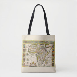 Antique Karte Afrikas von Hondius und Jansson Tasche