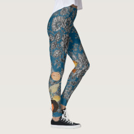 ANTIQUE LACE PATTER MIT SCHALTFLÄCHEN LEGGINGS