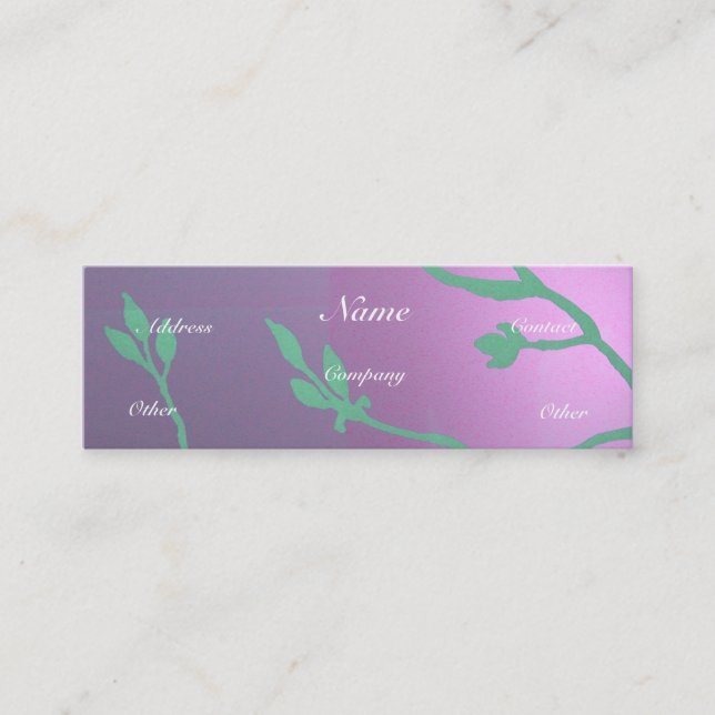 Antique Lavender Deluxe Mini Visitenkarte (Vorderseite)