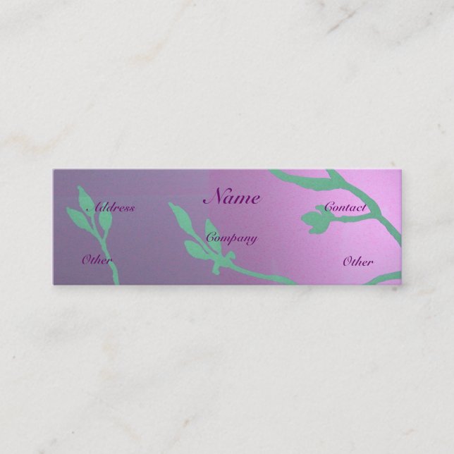 Antique Lavender Deluxe Mini Visitenkarte (Vorderseite)