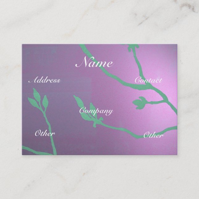 Antique Lavender Deluxe Visitenkarte (Vorderseite)