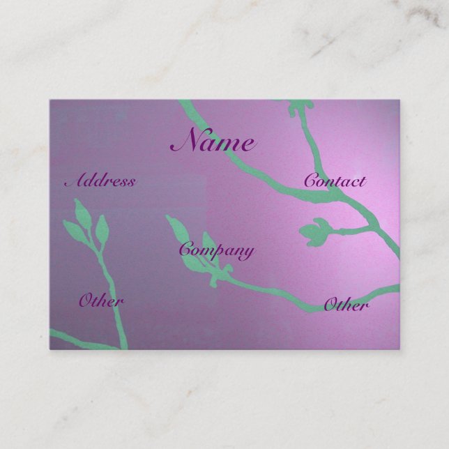 Antique Lavender Deluxe Visitenkarte (Vorderseite)