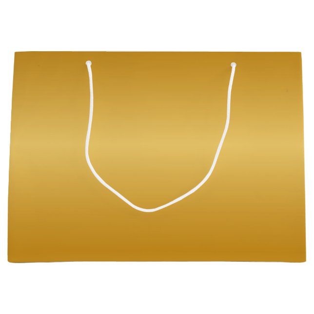 Antique Metallic Gold Große Geschenktüte (Vorderseite)