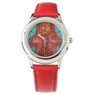 ANTIQUE MUSIKINSTRUMENTE,LYRA DA GAMBA Music Armbanduhr