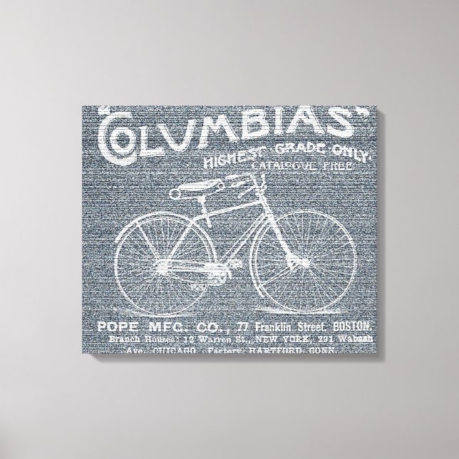Antique Old modited Bicycle Jeans Leinwand (Vorderseite)