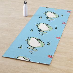 Antique Origin Story Grumpy Frog Japanischer Toad Yogamatte