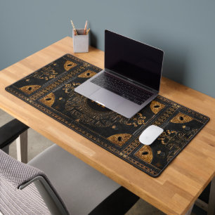 Antique Ornamental avec sortie Init. Mat de bureau