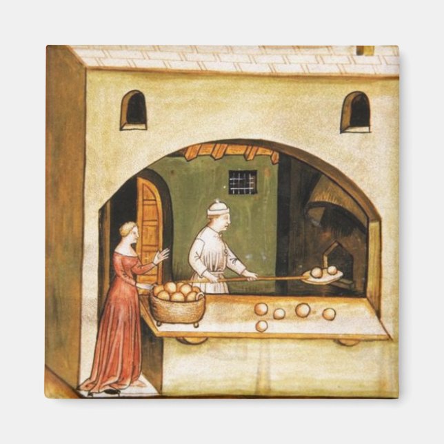 ANTIQUE OVEN BAKER, BAKERY BREAD SHOP MAGNET (Vorne)