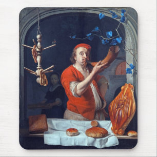 ANTIQUE OVEN BAKER, BAKERY BREAD SHOP MOUSEPAD