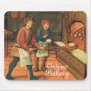 ANTIQUE OVEN BAKER, BAKERY BREAD SHOP MOUSEPAD