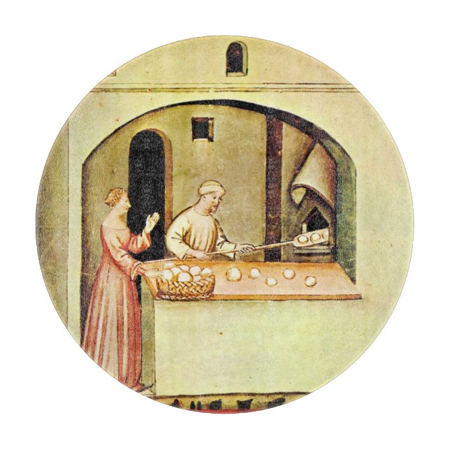 ANTIQUE OVEN BAKER, BAKERY BREAD SHOP SCHNEIDEBRETT (Vorderseite)