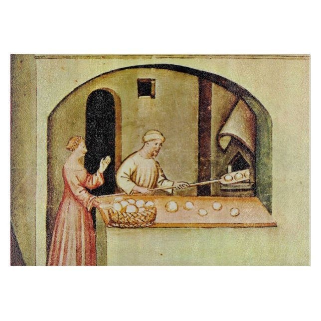 ANTIQUE OVEN BAKER, BAKERY BREAD SHOP SCHNEIDEBRETT (Vorderseite)
