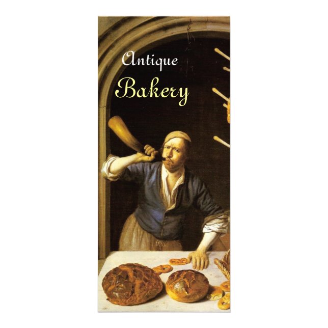 ANTIQUE OVEN BAKER, BAKERY BREAD SHOP WERBEKARTE (Vorne)