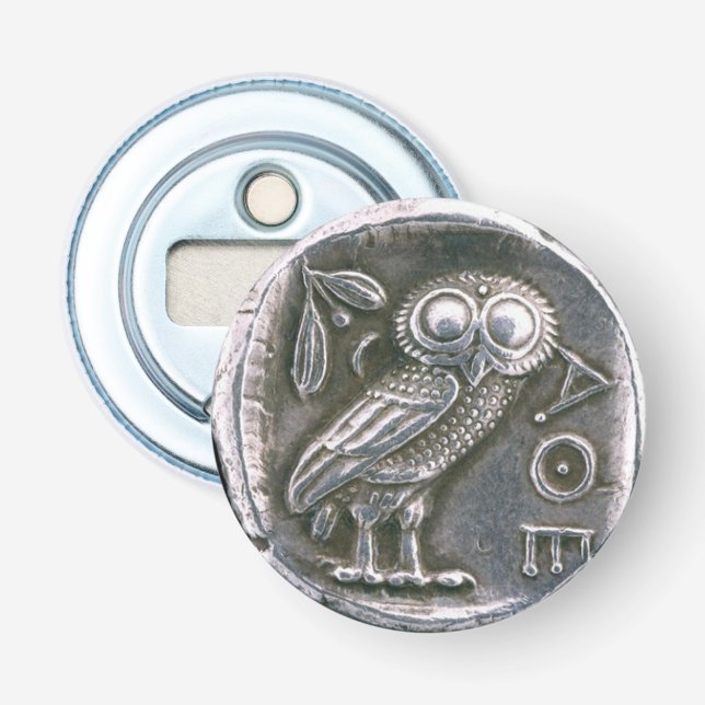 ANTIQUE OWL SILBERMÜNZEN FLASCHENÖFFNER (Vorderseite)