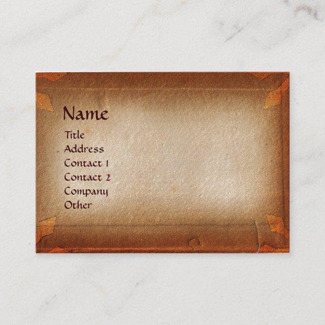 ANTIQUE PARCHMENT / JURISTISCHES BÜRO, ATTORNEE VISITENKARTE (Vorderseite)