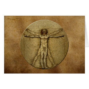 Antique Parchment & Vitruvien Homme par carte Da V