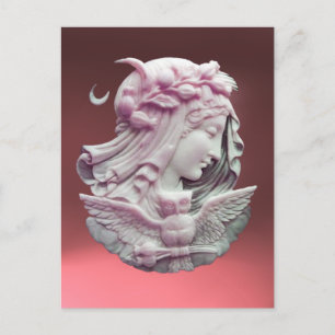 ANTIQUE PINK CAMEO, MOONLADY OF NIGHT with OWT Postkarte
