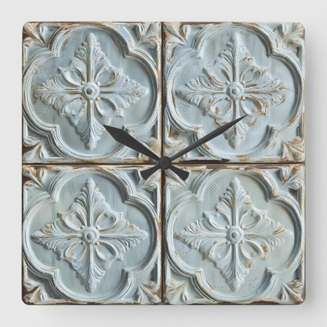 Antique plafond Carrelage Mur Horloge (Recto)