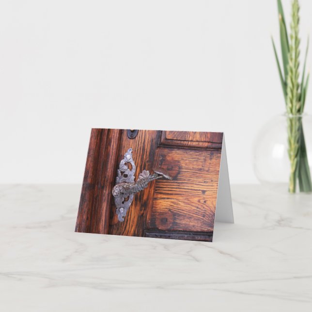 Antique Porte Porte Vielle Porte Cartes pour notes (Devant)