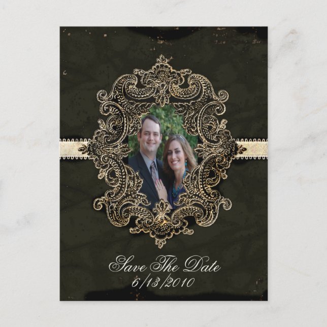 Antique recherche Enregistrer la date carte postal (Devant)