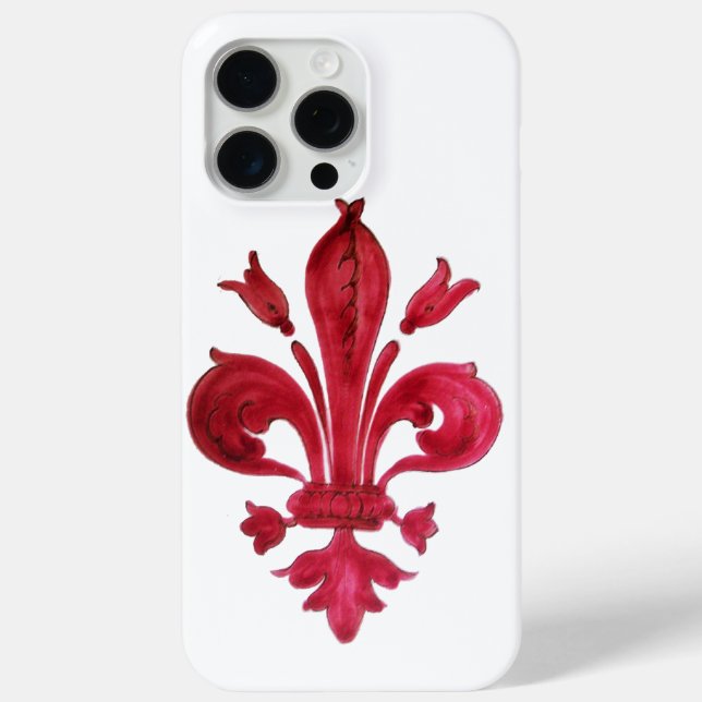 ANTIQUE RED LILIE IN WHITE Heraldic Floral title_seo2 (Rückseite)