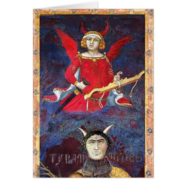 ANTIQUE RENAISSANCE CIBLE LE DIABLE Pride Détails (Devant)