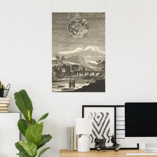 Antique Renaissance-Mond von Allain Mallet Poster