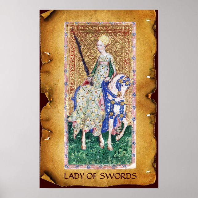 ANTIQUE RENAISSANCE-TAROTEN /LADY VON SCHWERTERN POSTER (Vorne)