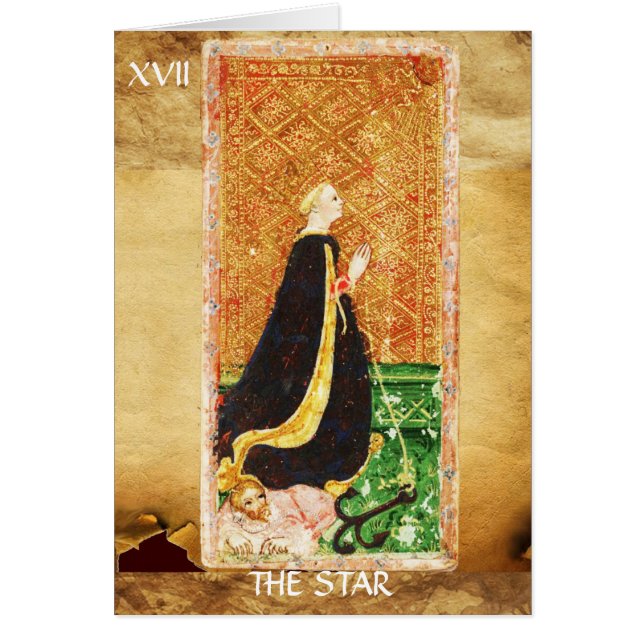 ANTIQUE RENAISSANCE TAROTS 17 / DIE STAR (Vorne)