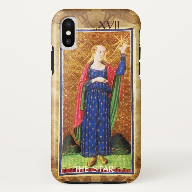 ANTIQUE RENAISSANCE TAROTS 17 / DIE STAR Case-Mate iPhone HÜLLE (Rückseite)