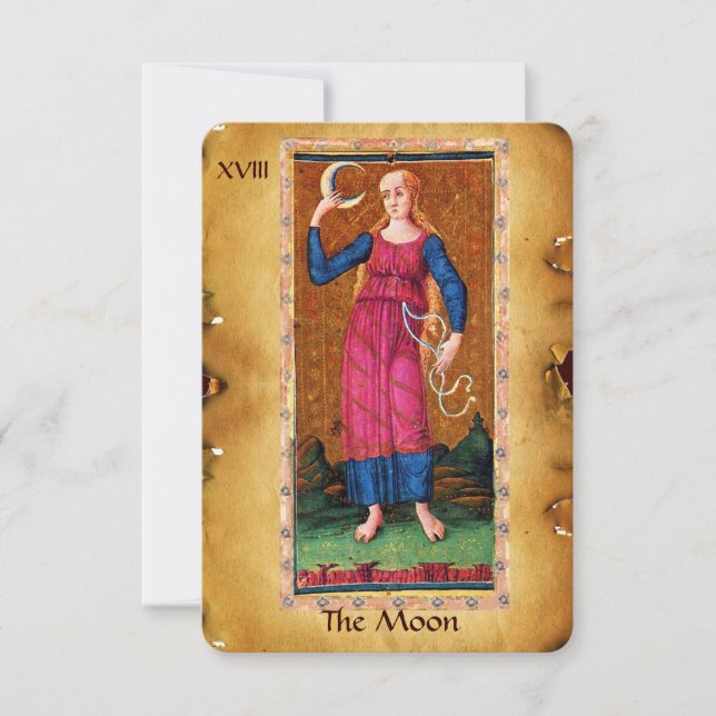ANTIQUE RENAISSANCE TAROTS 18 / MOND ANKÜNDIGUNG (Vorderseite)
