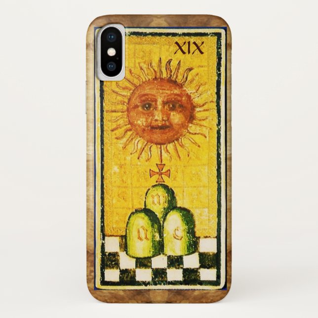 ANTIQUE RENAISSANCE TAROTS 19 / DIE SONNE Case-Mate iPhone HÜLLE (Rückseite)