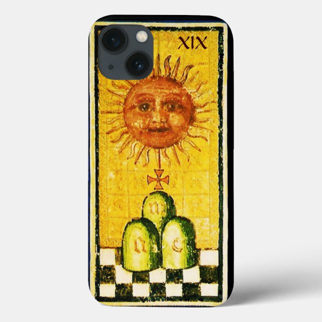ANTIQUE RENAISSANCE TAROTS 19 / DIE SONNE Case-Mate iPhone HÜLLE (Rückseite)
