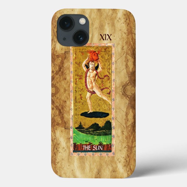 ANTIQUE RENAISSANCE TAROTS 19 / DIE SONNE Case-Mate iPhone HÜLLE (Rückseite)