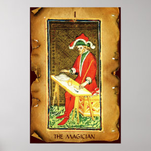 ANTIQUE RENAISSANCE TAROTS 1 / DER MAGIKER POSTER