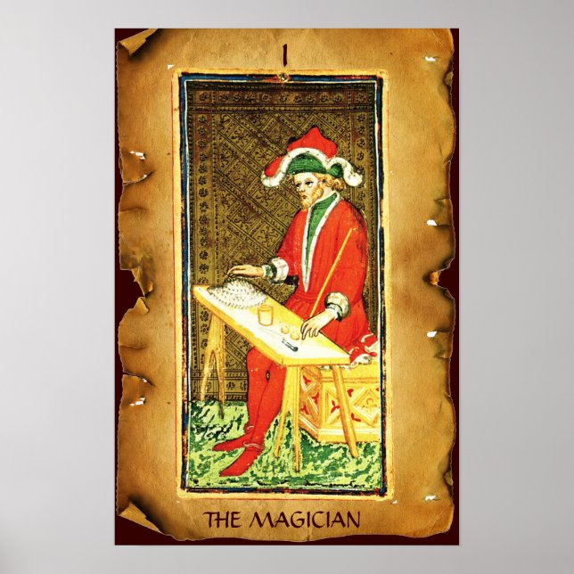ANTIQUE RENAISSANCE TAROTS 1 / DER MAGIKER POSTER (Vorne)