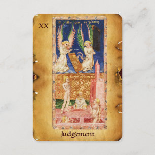 ANTIQUE RENAISSANCE TAROTS 20 / GERICHT ANKÜNDIGUNG