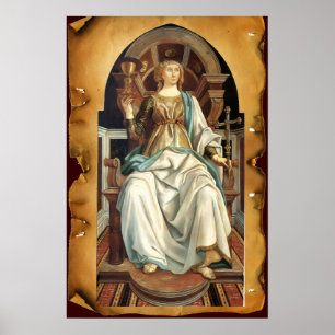 ANTIQUE RENAISSANCE TAROTS 5/ DAS POPE-Pergament Poster