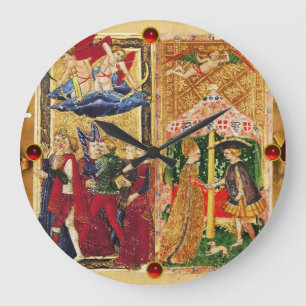 ANTIQUE RENAISSANCE TAROTS 6 / DIE LOVER GROßE WANDUHR
