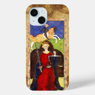 ANTIQUE RENAISSANCE TAROTS 8 / JUSTIZ iPhone 15 HÜLLE