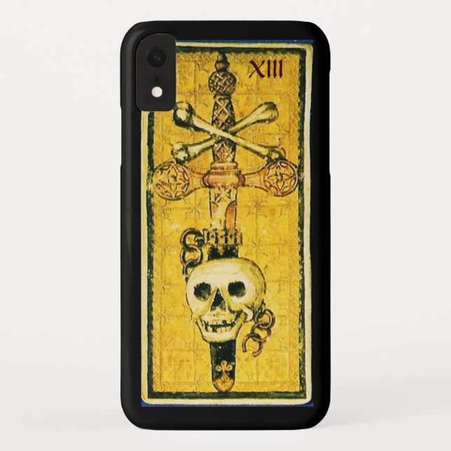 ANTIQUE RENAISSANCE TAROTS / ACE-SCHWERTER Case-Mate iPhone HÜLLE (Rückseite)