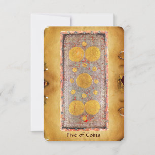 ANTIQUE RENAISSANCE TAROTS / FÜNF MÜNZEN