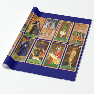ANTIQUE RENAISSANCE TAROTS GESCHENKPAPIER