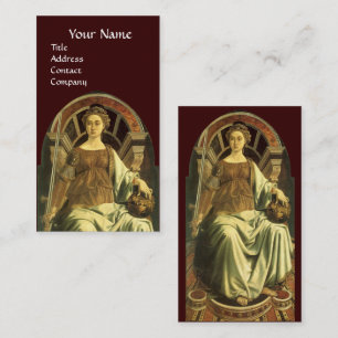 ANTIQUE RENAISSANCE TAROTS / JUSTIZ VISITENKARTE